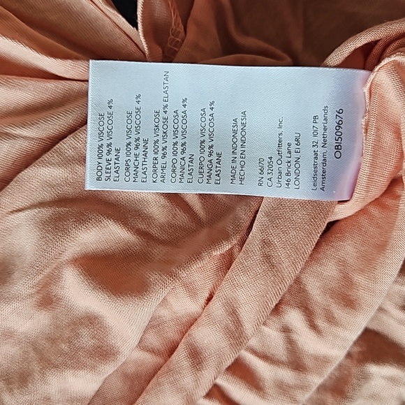 Free People We The Free Fresh and Clean Longsleeve Coral Mist S - Picture 5 of 6